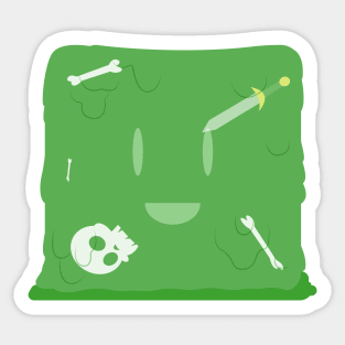 Gelatinous Cube Sticker